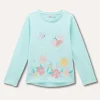 Blukids T-shirt in puro cotone con stampa bambina- T-shirt