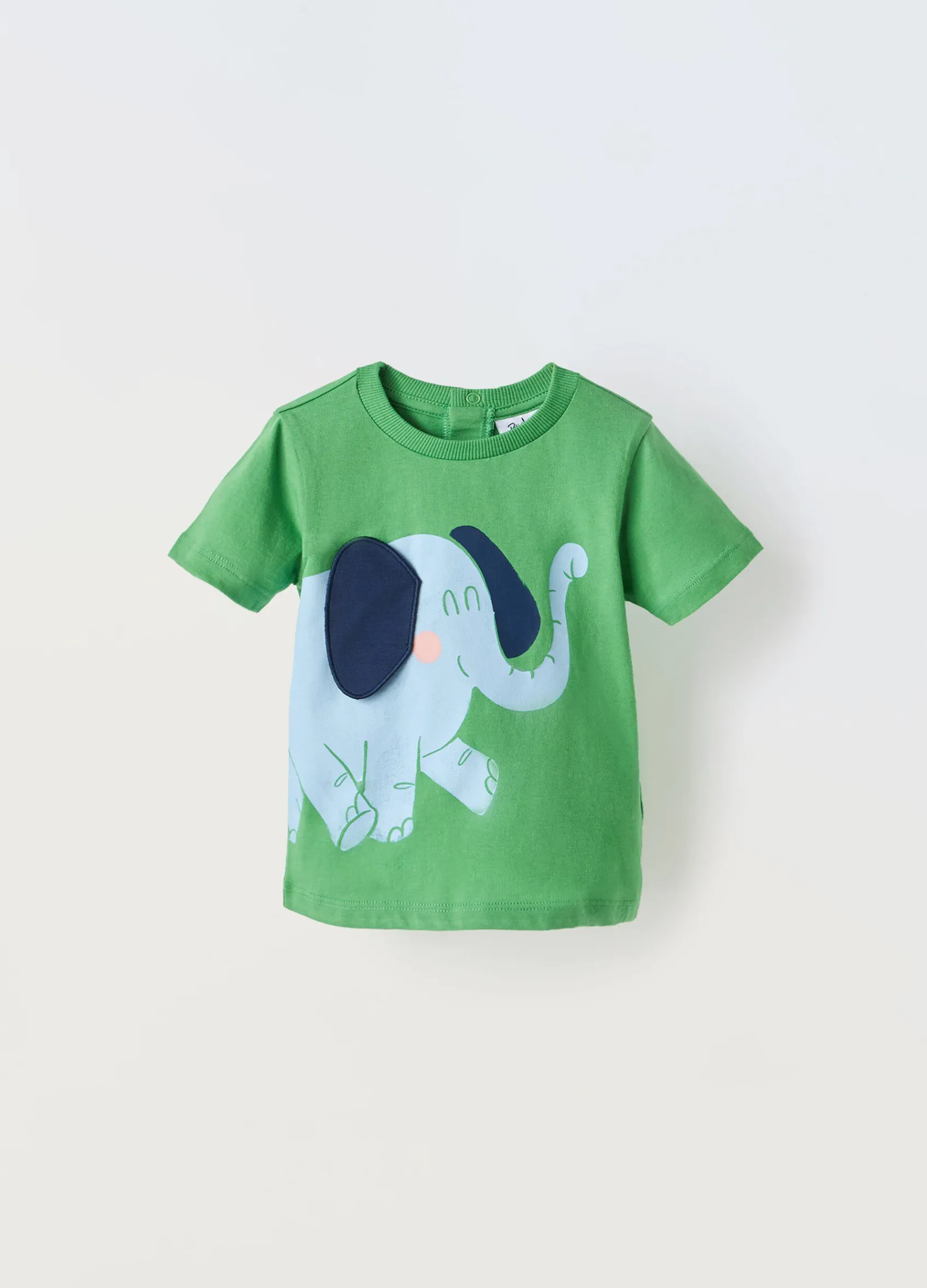Blukids T-shirt in puro cotone con applicazioni neonato- T-shirt