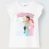 Blukids T-shirt in puro cotone con maniche ad aletta bambina- T-shirt