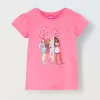Blukids T-shirt in puro cotone con stampa bambina- T-shirt