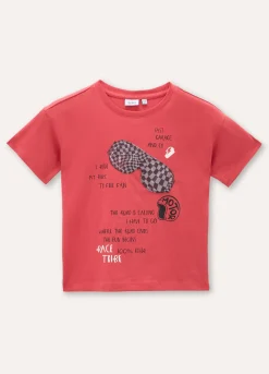 Blukids T-shirt in puro cotone con applicazioni bambino-Bambino T-shirt