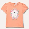 Blukids T-shirt in puro cotone con stampa neonata- T-shirt