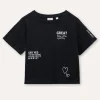 Blukids T-shirt in puro cotone con stampe ragazza- T-shirt