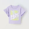 Blukids T-shirt in puro cotone con rouches ragazza- T-shirt