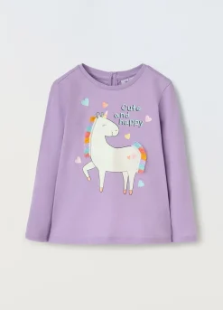Blukids T-shirt in puro cotone con applicazioni neonata- T-shirt