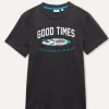Blukids T-shirt in puro cotone con stampa ragazzo- T-shirt