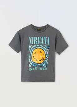 Blukids T-shirt in puro cotone con stampa ragazzo- T-shirt