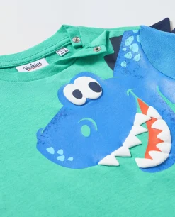 Blukids T-shirt in puro cotone con stampe neonato- T-shirt