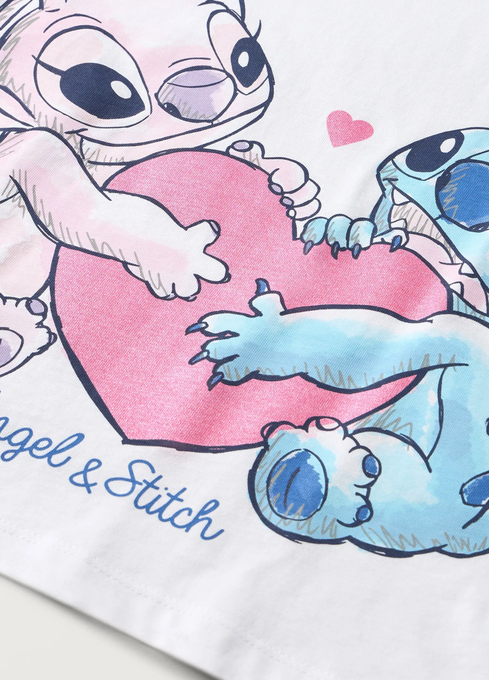 Blukids T-shirt in puro cotone con stampa bambina- T-shirt