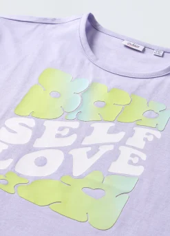 Blukids T-shirt in puro cotone con rouches ragazza- T-shirt
