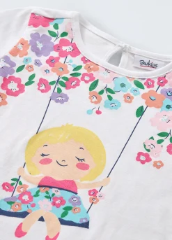 Blukids T-shirt in puro cotone neonata- T-shirt