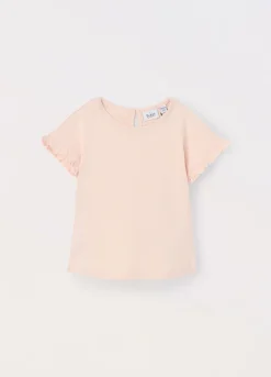 Blukids T-shirt in puro cotone pointelle neonata- T-shirt