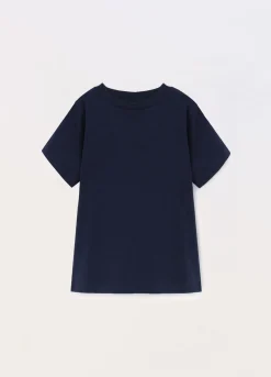 Blukids T-shirt in puro cotone slub bambino-Bambino T-shirt