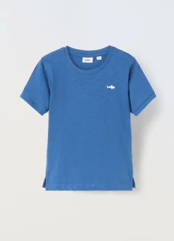 Blukids T-shirt in puro cotone slub bambino-Bambino T-shirt