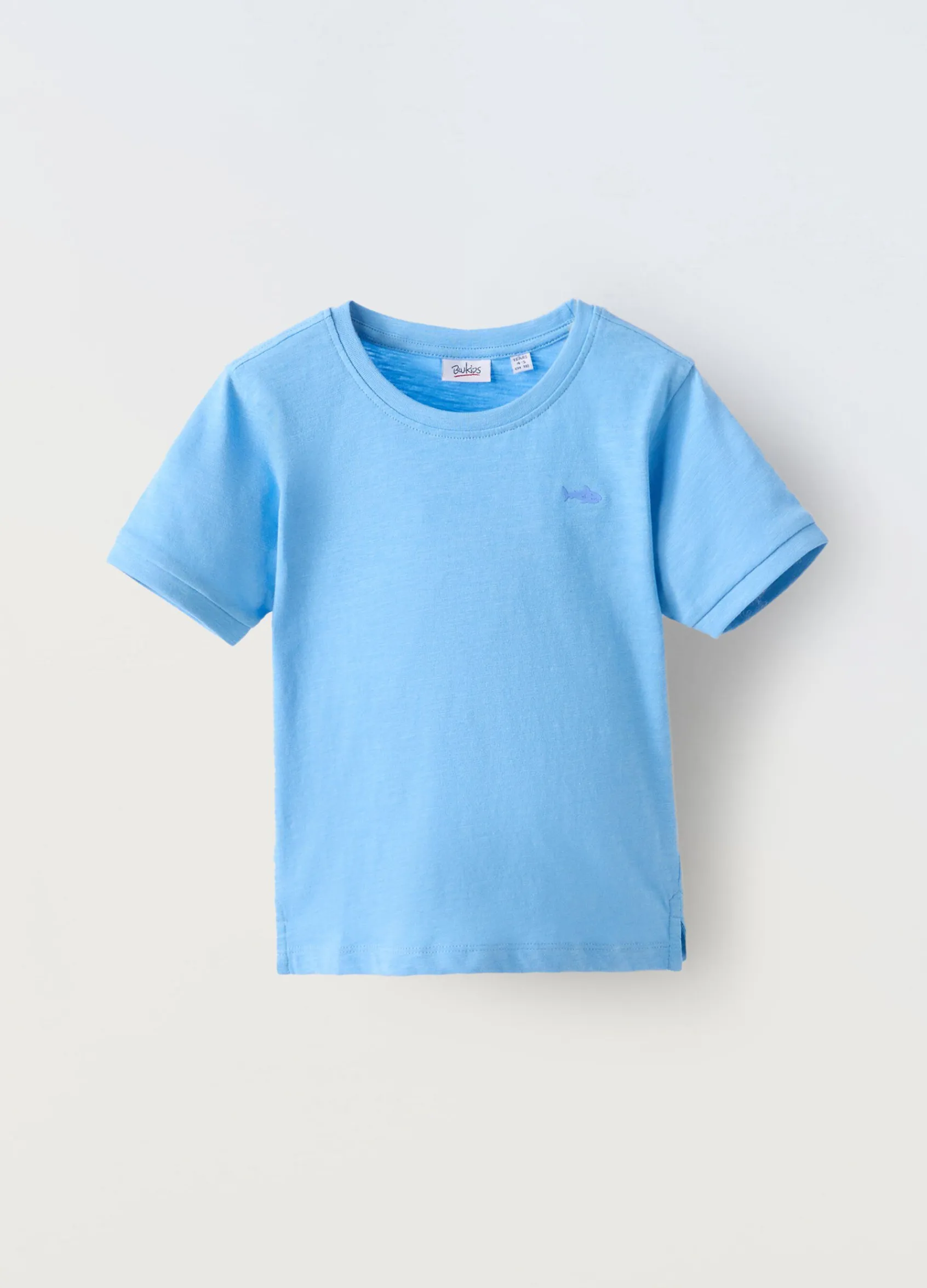 Blukids T-shirt in puro cotone slub bambino-Bambino T-shirt