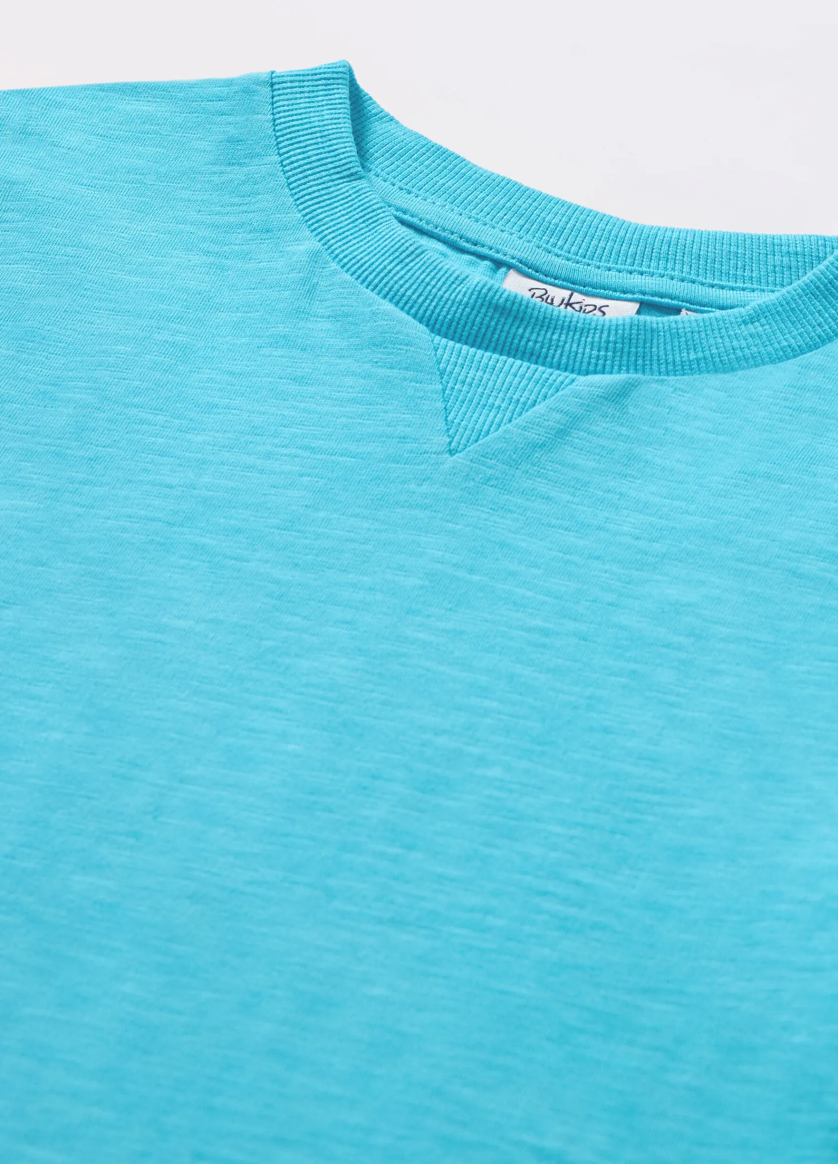 Blukids T-shirt in puro cotone slub bambino-Bambino T-shirt