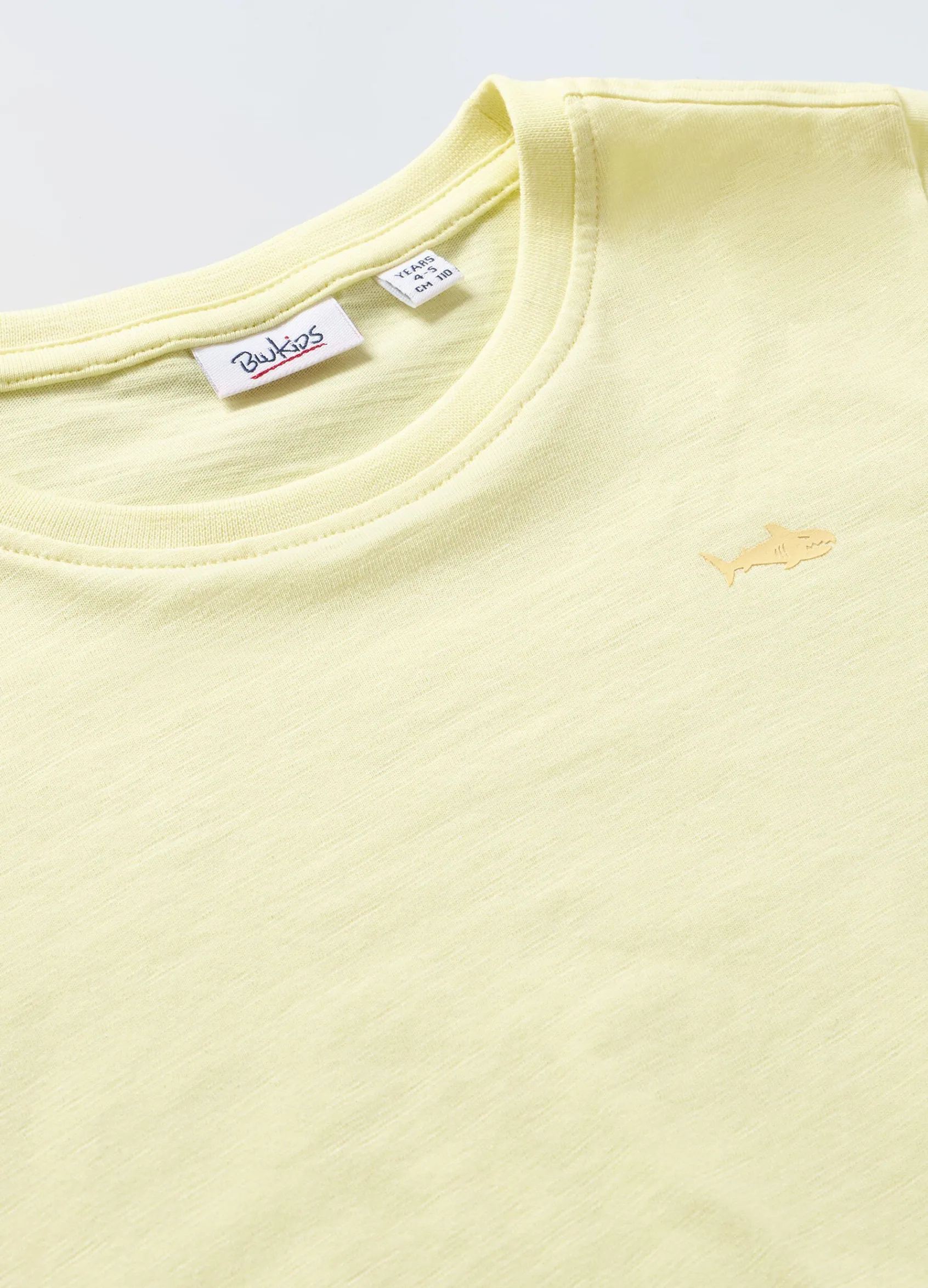 Blukids T-shirt in puro cotone slub bambino-Bambino T-shirt
