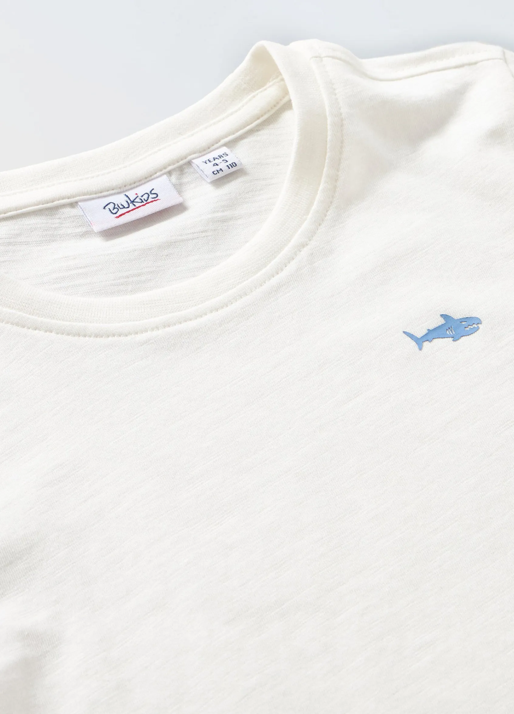 Blukids T-shirt in puro cotone slub bambino-Bambino T-shirt