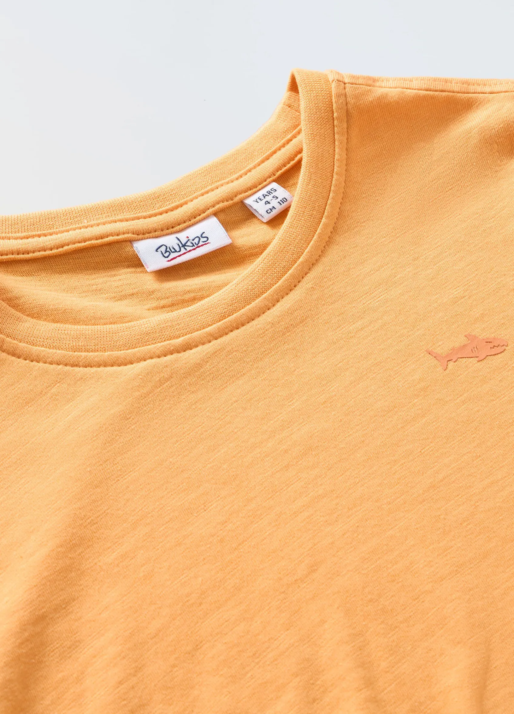 Blukids T-shirt in puro cotone slub bambino-Bambino T-shirt