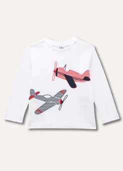 Blukids T-shirt maniche lunghe in puro cotone neonato- T-shirt