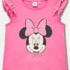 Blukids T-shirt Minnie in puro cotone con rouches bambina- T-shirt