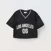 Blukids T-shirt NBA cropped ragazza- T-shirt