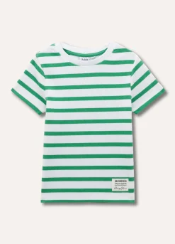 Blukids T-shirt rigata on cotone stretch ragazza- T-shirt