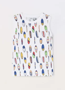 Blukids T-shirt smanicata in jersey di puro cotone bambino-Bambino T-shirt