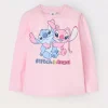 Blukids T-shirt Stitch & Angel in cotone stretch neonata- T-shirt