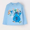 Blukids T-shirt Stitch a maniche lunghe in puro cotone neonato- T-shirt