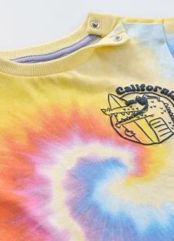 Blukids T-shirt Tie-dye in puro cotone neonato- T-shirt