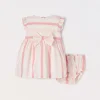 Blukids Vestitino smanicato in puro cotone neonata- Vestitini