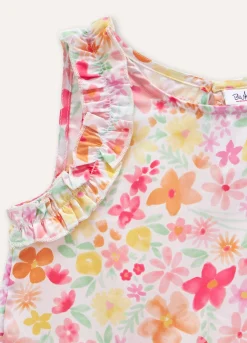 Blukids Vestito a balze bambina- Vestiti