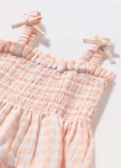 Blukids Vestito a balze in puro cotone neonata- Vestitini