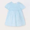 Blukids Vestito a quadri in puro cotone IANA neonata- Vestitini