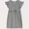 Blukids Vestito a righe in jersey di cotone stretch bambina- Vestiti
