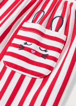 Blukids Vestito a righe in puro cotone neonata- Vestitini