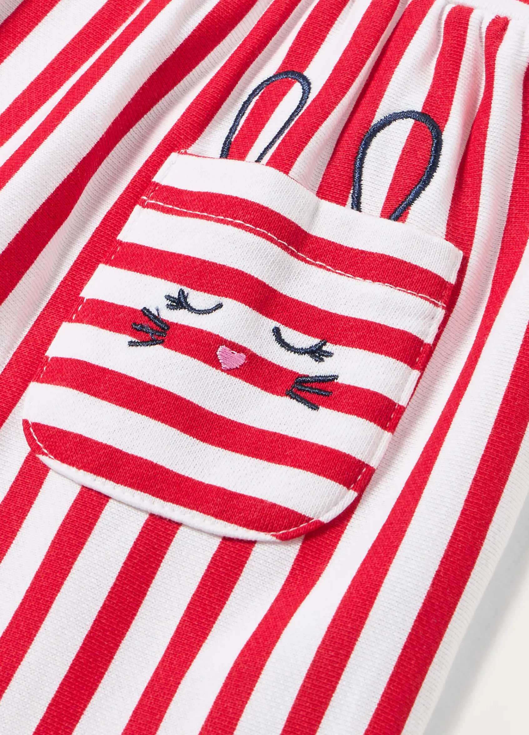 Blukids Vestito a righe in puro cotone neonata- Vestitini