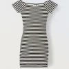 Blukids Vestito corto a righe in cotone stretch ragazza- Vestiti