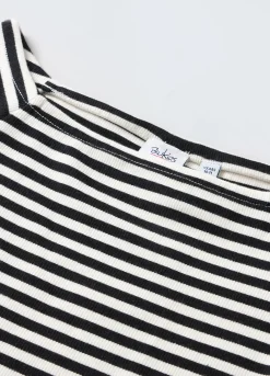 Blukids Vestito corto a righe in cotone stretch ragazza- Vestiti