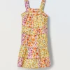 Blukids Vestito floreale in puro cotone bambina- Vestiti