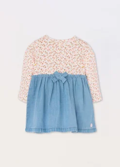 Blukids Vestito in cotone neonata- Vestitini
