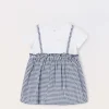 Blukids Vestito in cotone stretch neonata- Vestitini