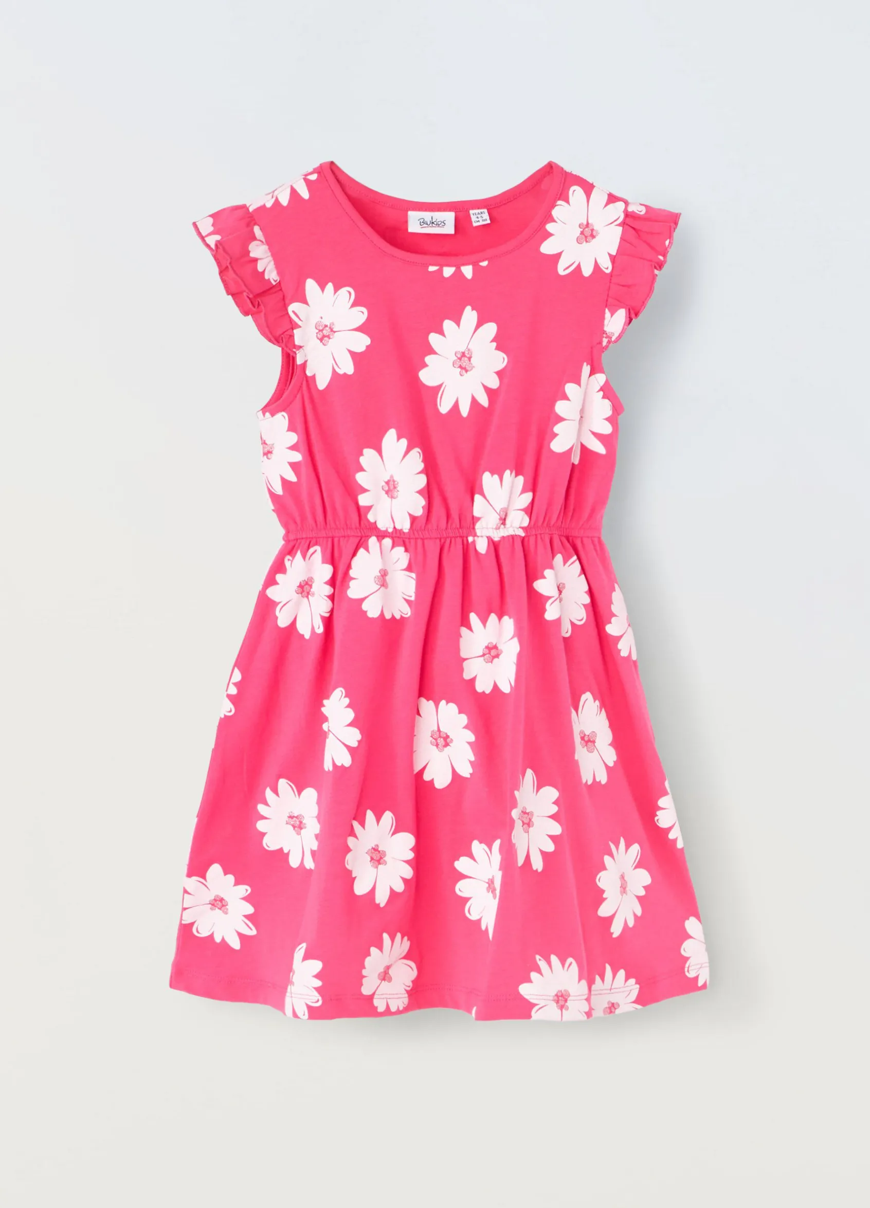Blukids Vestito in cotone stretch bambina- Vestiti