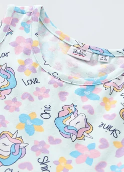 Blukids Vestito in cotone stretch bambina- Vestiti