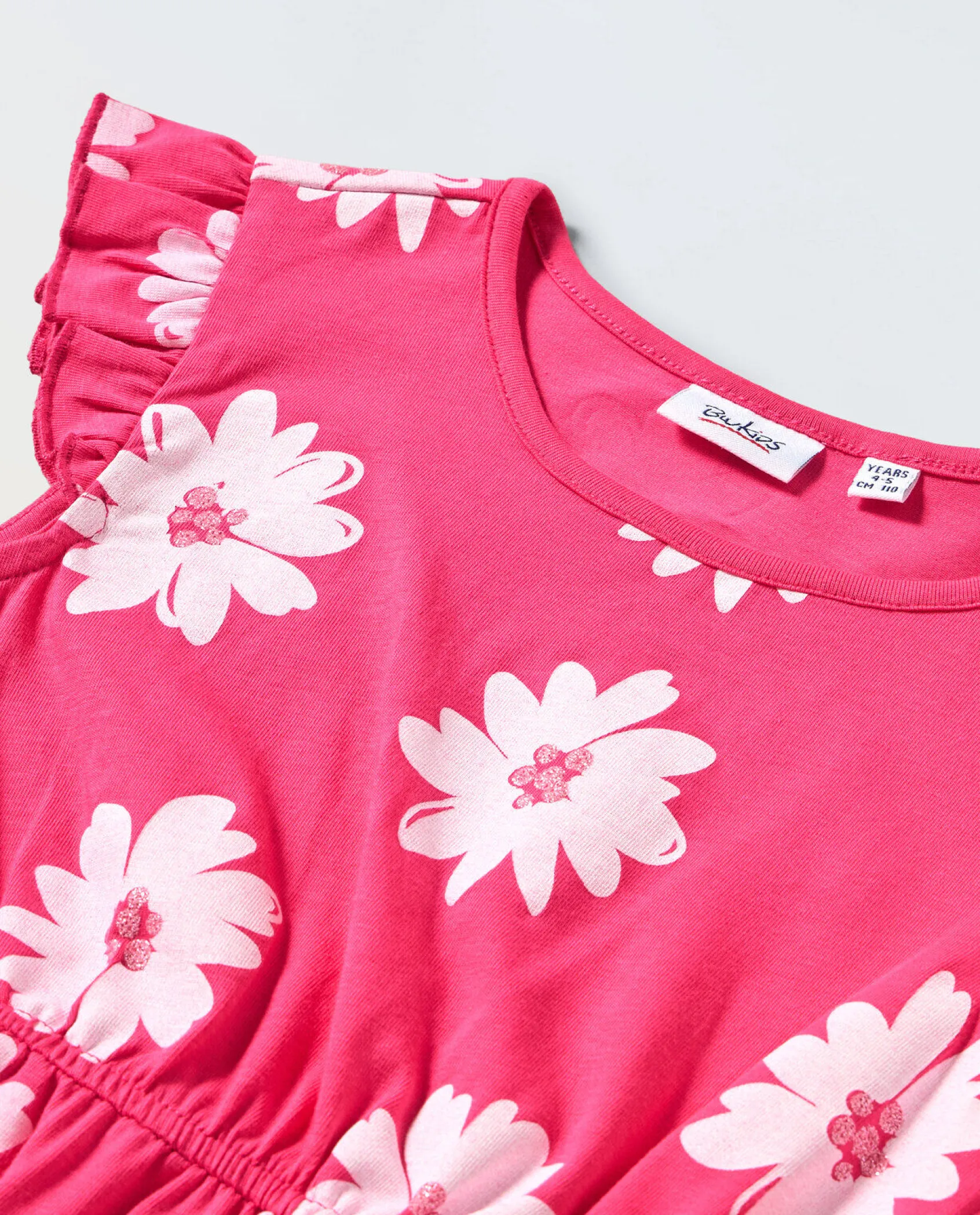 Blukids Vestito in cotone stretch bambina- Vestiti