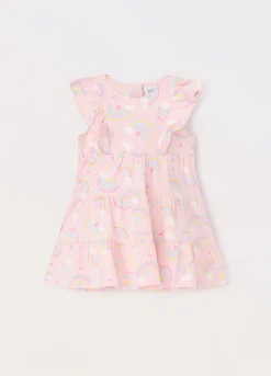 Blukids Vestito in jersey di cotone stretch neonata- Vestitini