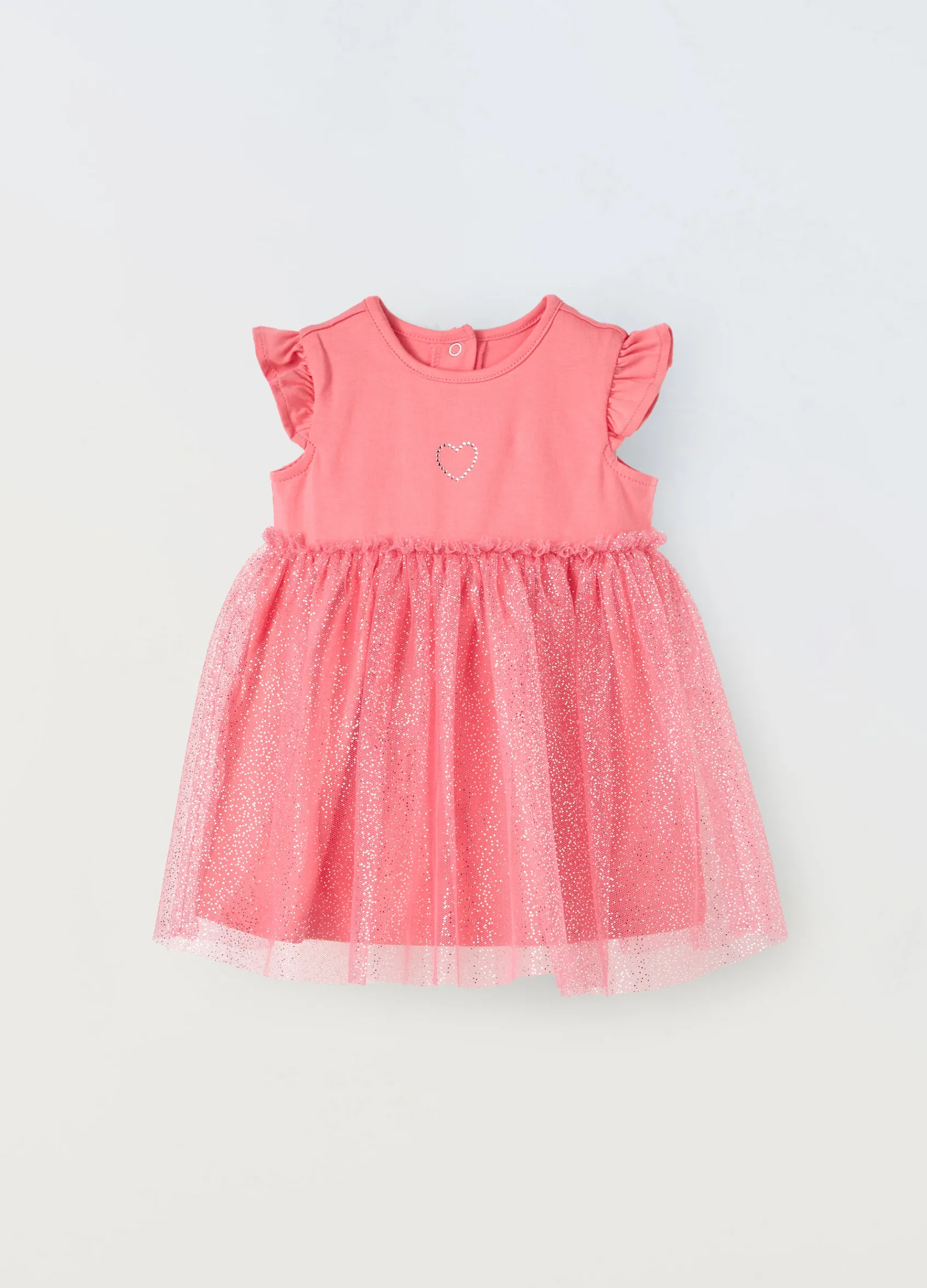 Blukids Vestito in jersey di cotone stretch neonata- Vestitini