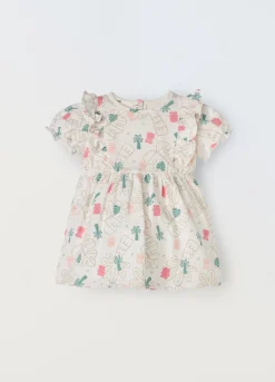 Blukids Vestito in jersey di cotone stretch neonata- Vestitini