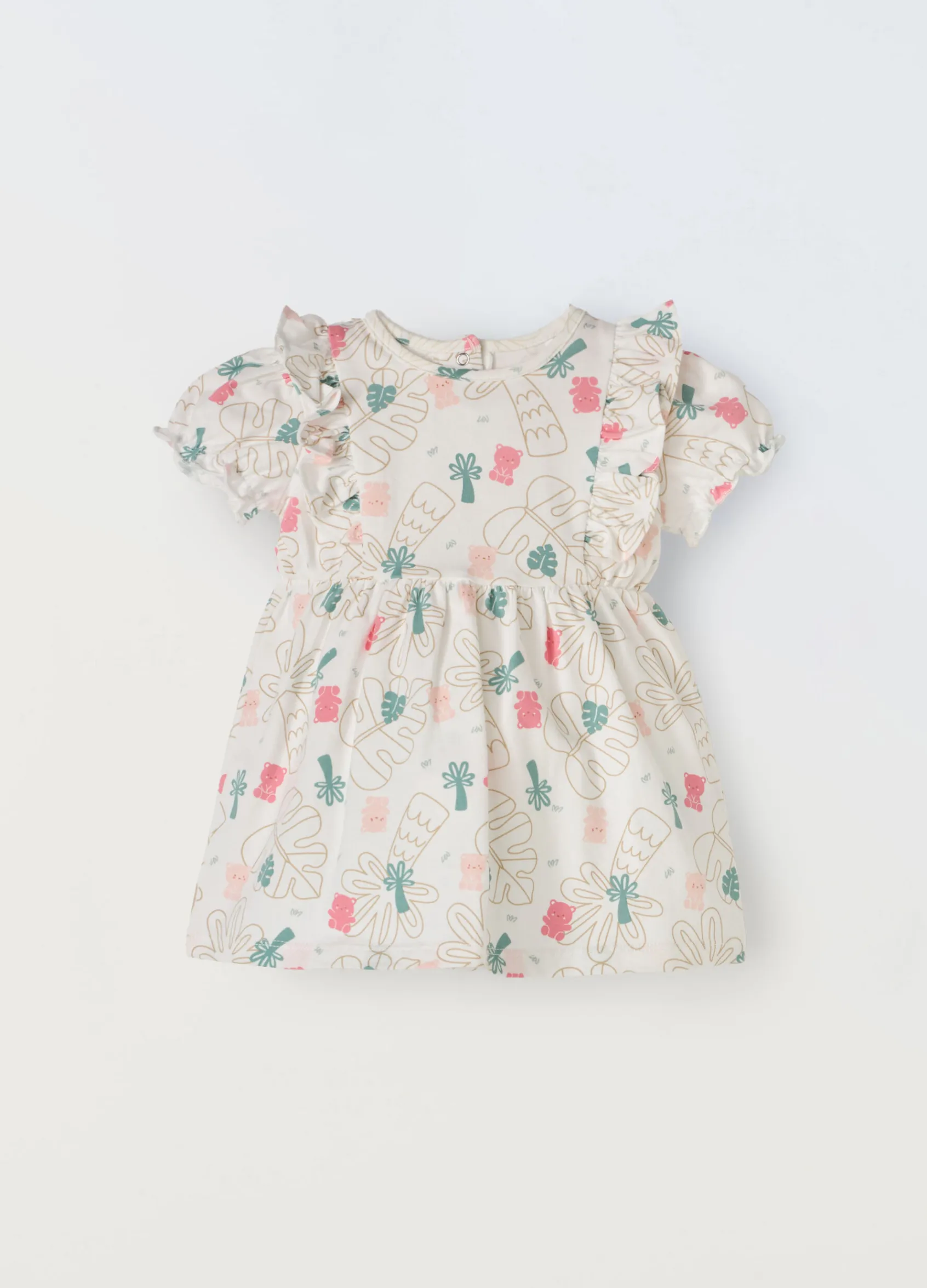 Blukids Vestito in jersey di cotone stretch neonata- Vestitini